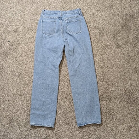 SHEIN Blue Denim High Rise Distressed Destroyed Jeans; Mod Deco; Size M - Picture 2 of 4